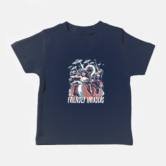 Friendly Invaders-Baby-Basic-Tee-zascanauta