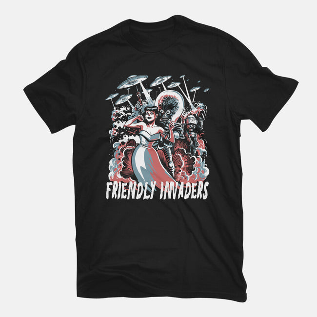 Friendly Invaders-Mens-Basic-Tee-zascanauta
