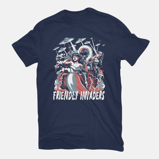 Friendly Invaders-Mens-Basic-Tee-zascanauta