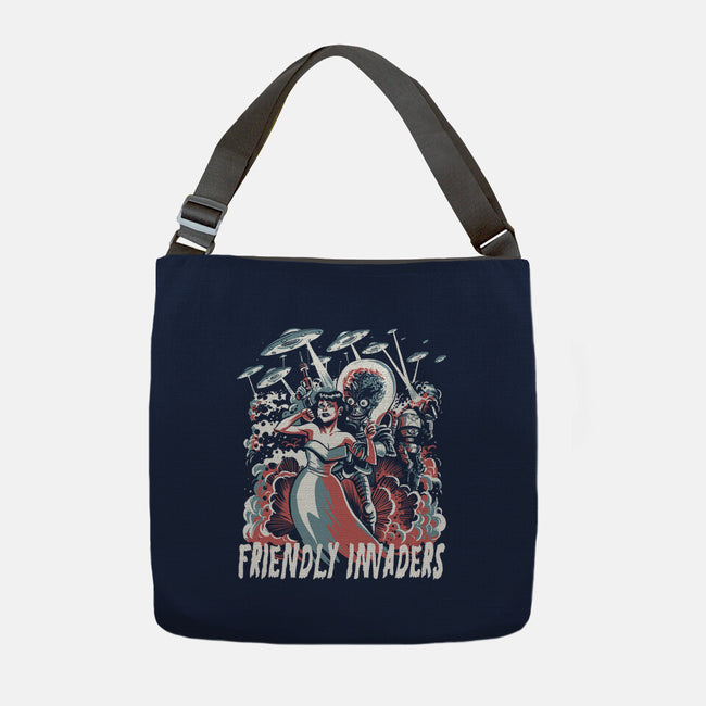 Friendly Invaders-None-Adjustable Tote-Bag-zascanauta