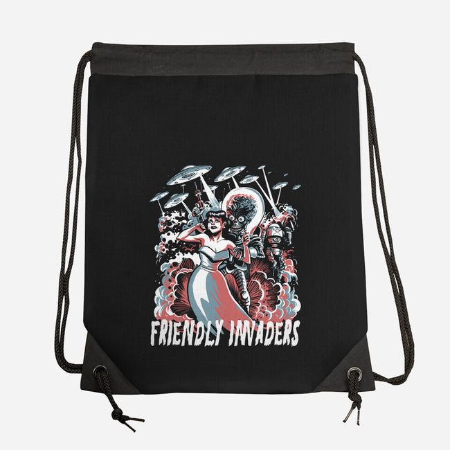 Friendly Invaders-None-Drawstring-Bag-zascanauta