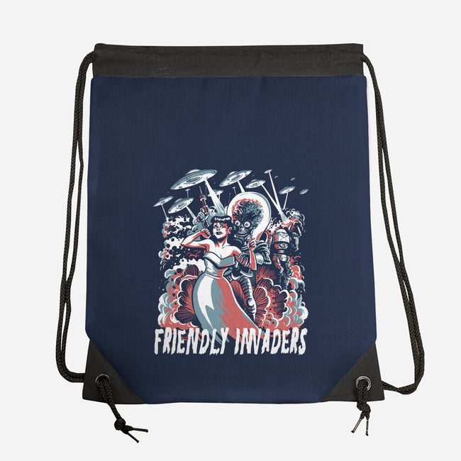 Friendly Invaders-None-Drawstring-Bag-zascanauta