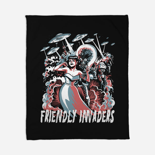 Friendly Invaders-None-Fleece-Blanket-zascanauta