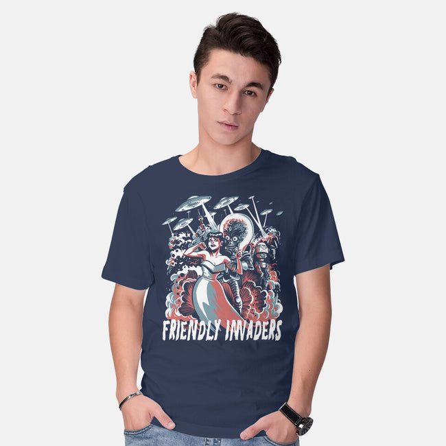 Friendly Invaders-Mens-Basic-Tee-zascanauta