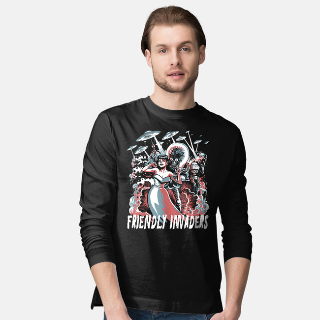 Friendly Invaders-Mens-Long Sleeved-Tee-zascanauta