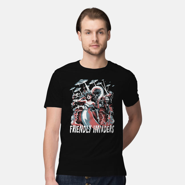 Friendly Invaders-Mens-Premium-Tee-zascanauta