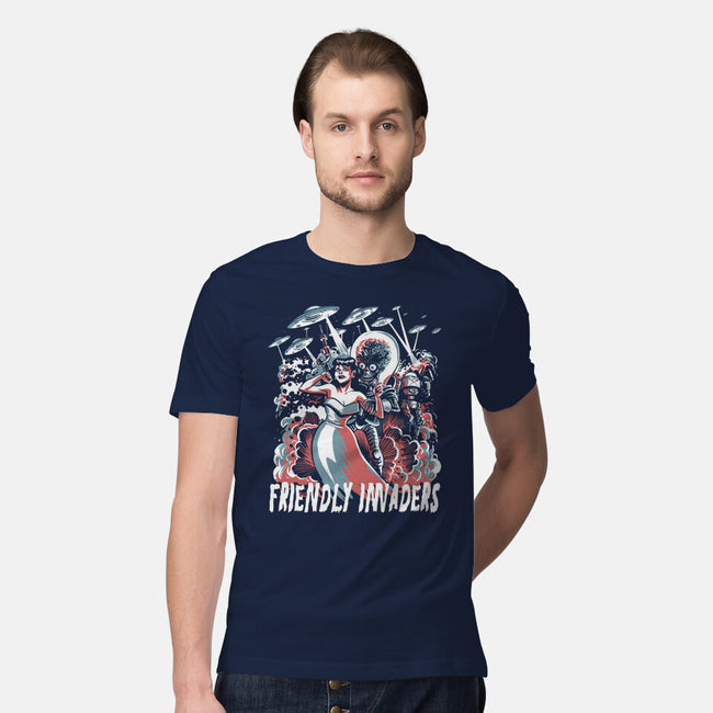 Friendly Invaders-Mens-Premium-Tee-zascanauta