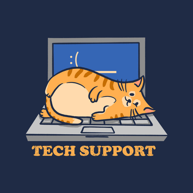 Tech Support Cat-Youth-Pullover-Sweatshirt-sachpica