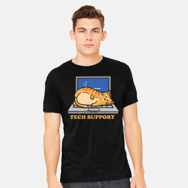 Tech Support Cat-Mens-Heavyweight-Tee-sachpica