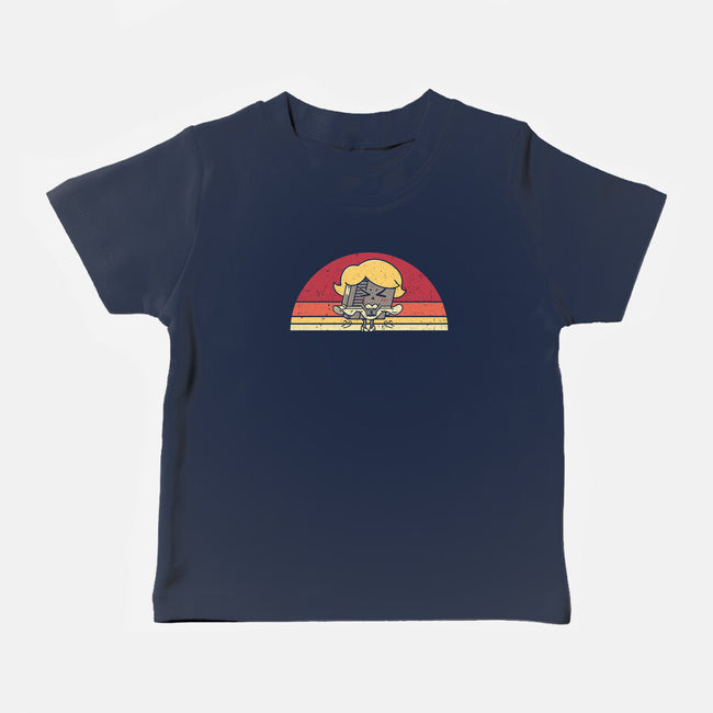 Retro Wind-Up Girl-Baby-Basic-Tee-rarpoint