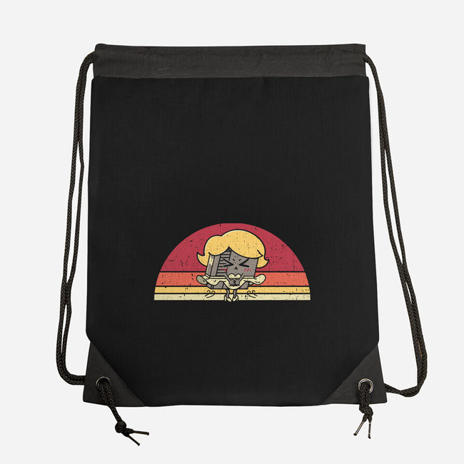 Retro Wind-Up Girl-None-Drawstring-Bag-rarpoint