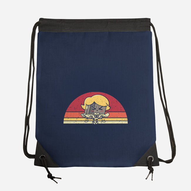 Retro Wind-Up Girl-None-Drawstring-Bag-rarpoint