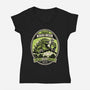Giant Monster Beer-Womens-V-Neck-Tee-sachpica