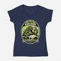 Giant Monster Beer-Womens-V-Neck-Tee-sachpica
