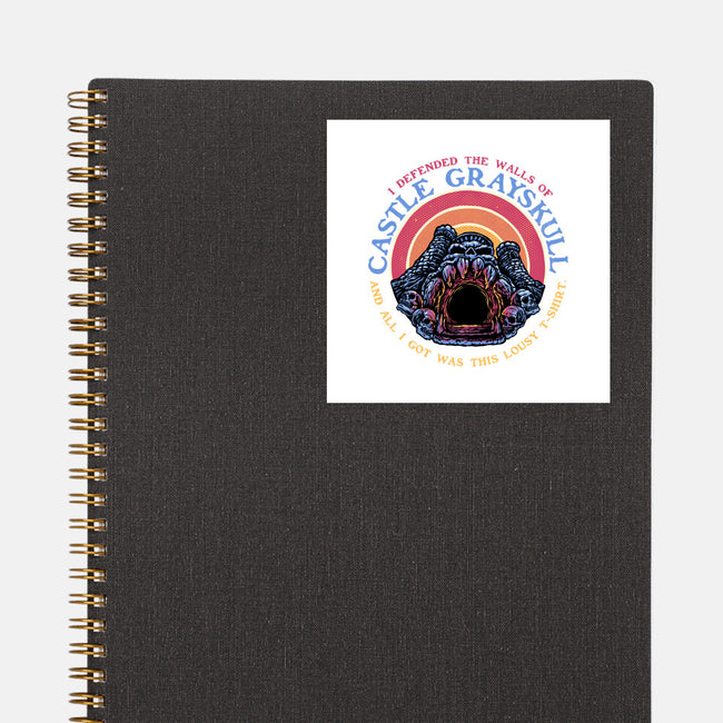 Defend The Castle-None-Glossy-Sticker-glitchygorilla