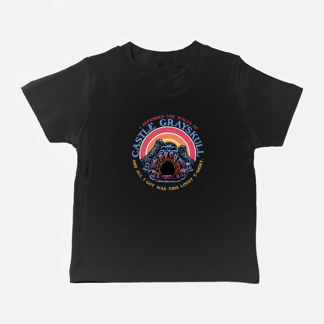 Defend The Castle-Baby-Basic-Tee-glitchygorilla