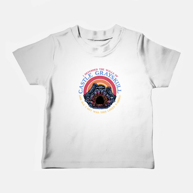 Defend The Castle-Baby-Basic-Tee-glitchygorilla