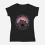 Defend The Castle-Womens-V-Neck-Tee-glitchygorilla