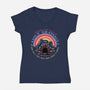 Defend The Castle-Womens-V-Neck-Tee-glitchygorilla