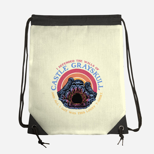 Defend The Castle-None-Drawstring-Bag-glitchygorilla