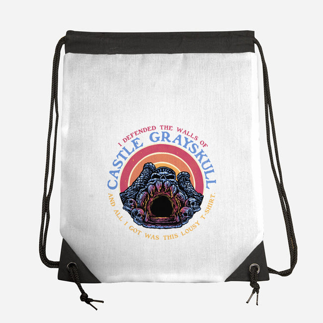 Defend The Castle-None-Drawstring-Bag-glitchygorilla
