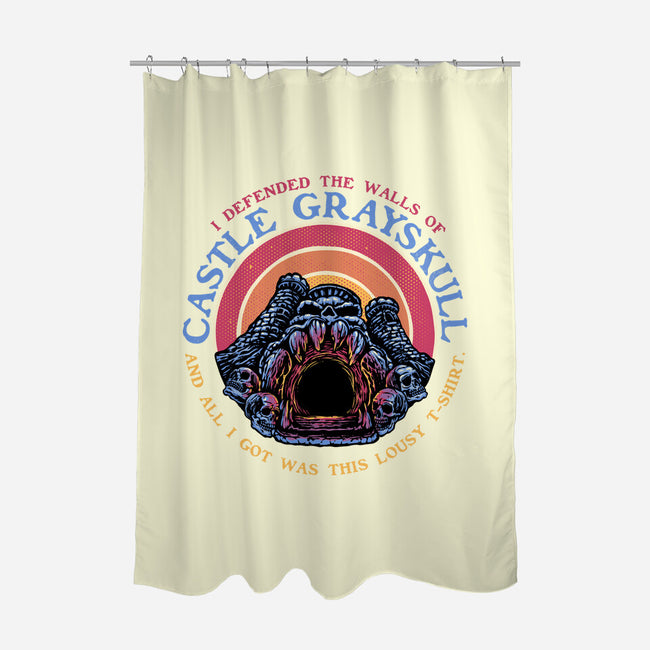 Defend The Castle-None-Polyester-Shower Curtain-glitchygorilla