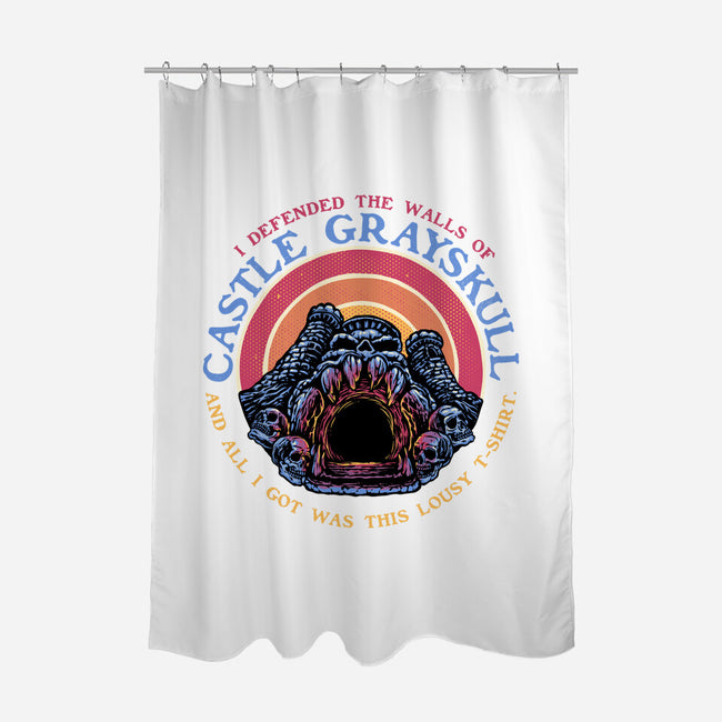 Defend The Castle-None-Polyester-Shower Curtain-glitchygorilla
