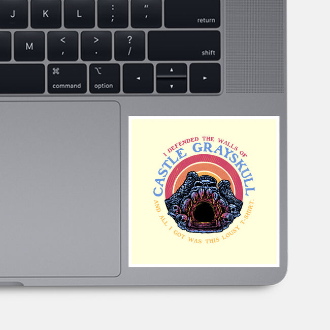 Defend The Castle-None-Glossy-Sticker-glitchygorilla