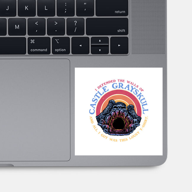 Defend The Castle-None-Glossy-Sticker-glitchygorilla