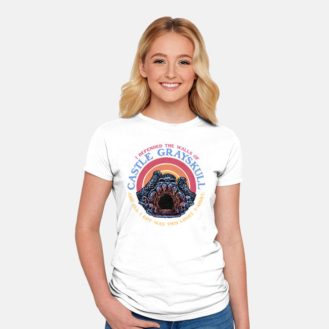 Defend The Castle-Womens-Fitted-Tee-glitchygorilla