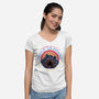 Defend The Castle-Womens-V-Neck-Tee-glitchygorilla