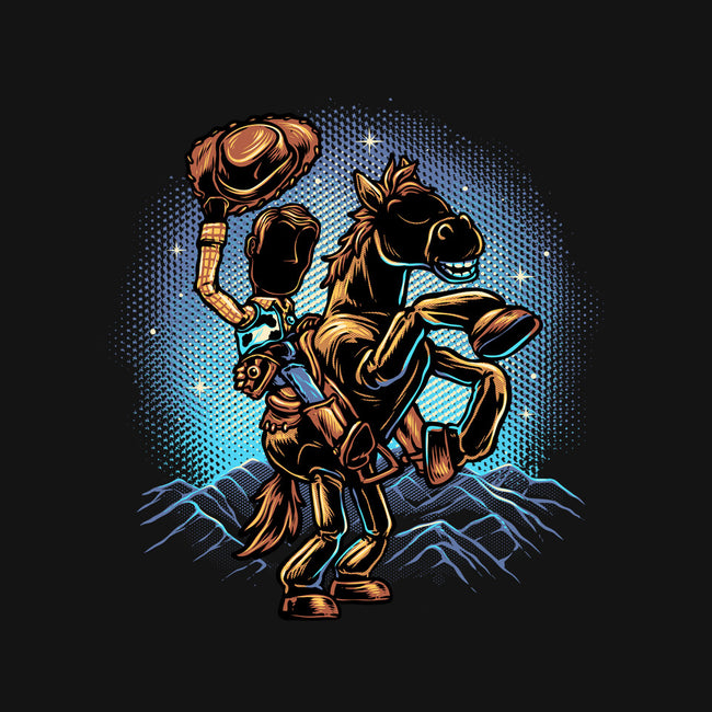 The Cowboy And His Noble Steed-Unisex-Zip-Up-Sweatshirt-glitchygorilla