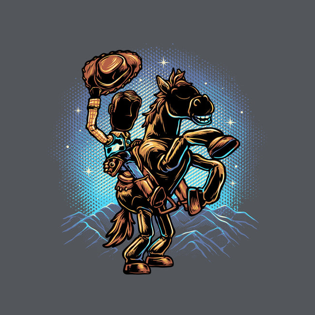 The Cowboy And His Noble Steed-None-Adjustable Tote-Bag-glitchygorilla