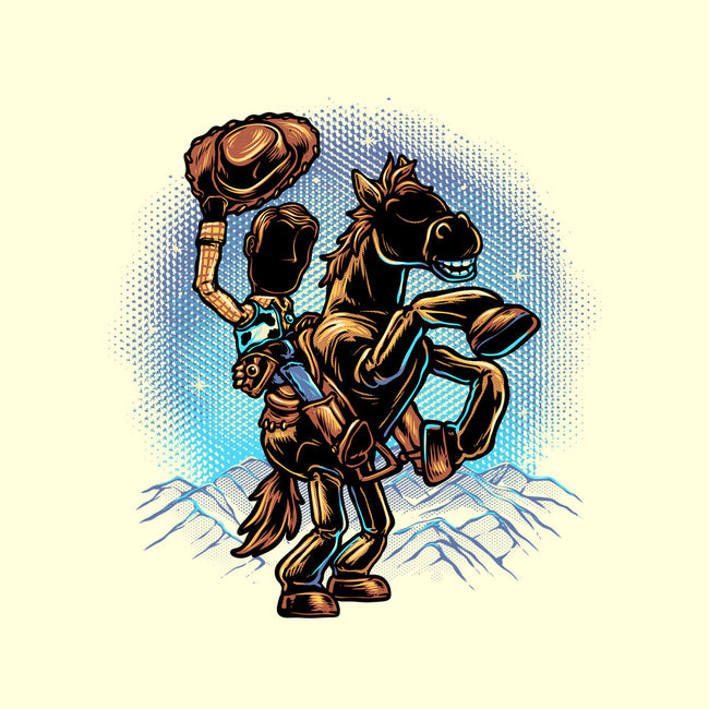 The Cowboy And His Noble Steed-Mens-Basic-Tee-glitchygorilla