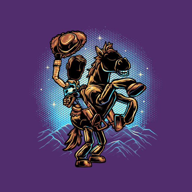 The Cowboy And His Noble Steed-None-Basic Tote-Bag-glitchygorilla