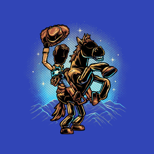 The Cowboy And His Noble Steed-Unisex-Kitchen-Apron-glitchygorilla