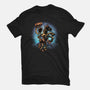 The Cowboy And His Noble Steed-Womens-Basic-Tee-glitchygorilla