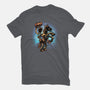 The Cowboy And His Noble Steed-Womens-Fitted-Tee-glitchygorilla