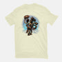 The Cowboy And His Noble Steed-Mens-Premium-Tee-glitchygorilla