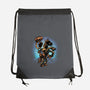 The Cowboy And His Noble Steed-None-Drawstring-Bag-glitchygorilla
