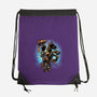 The Cowboy And His Noble Steed-None-Drawstring-Bag-glitchygorilla