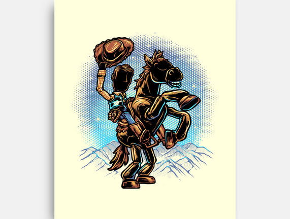 The Cowboy And His Noble Steed