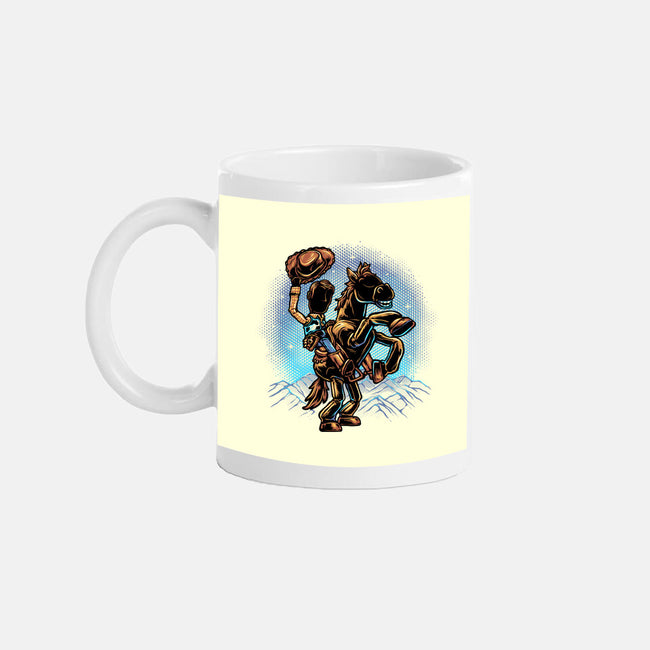 The Cowboy And His Noble Steed-None-Mug-Drinkware-glitchygorilla