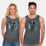 The Cowboy And His Noble Steed-Unisex-Basic-Tank-glitchygorilla