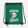 Anxie-tea Panda-None-Drawstring-Bag-NemiMakeit