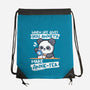 Anxie-tea Panda-None-Drawstring-Bag-NemiMakeit