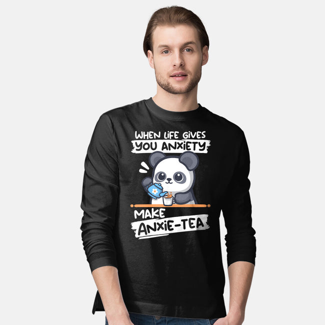 Anxie-tea Panda-Mens-Long Sleeved-Tee-NemiMakeit