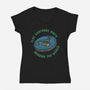 Flat Earthers Unite-Womens-V-Neck-Tee-glitchygorilla
