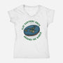 Flat Earthers Unite-Womens-V-Neck-Tee-glitchygorilla