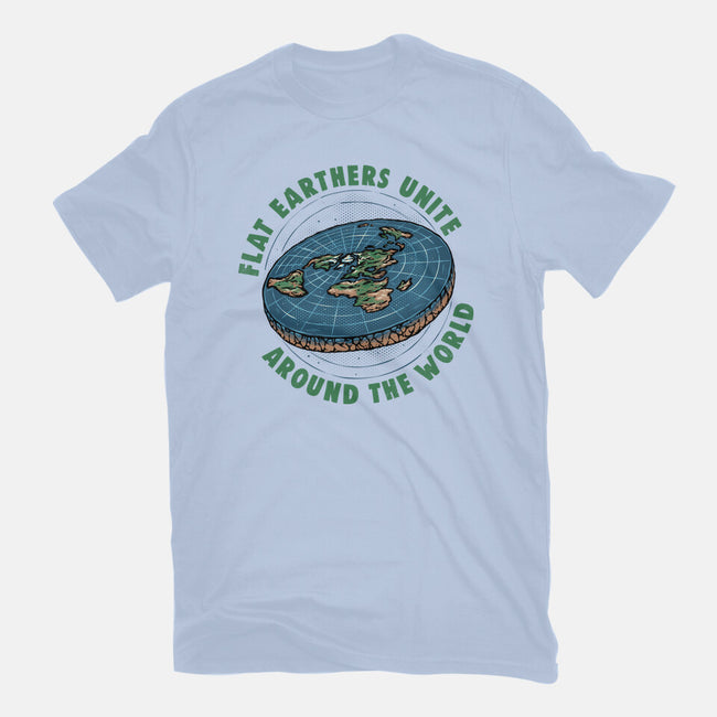 Flat Earthers Unite-Womens-Fitted-Tee-glitchygorilla